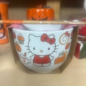 Hello kitty ramen bowl new